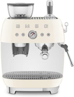 Smeg EGF03 bean-to-cup espresso machine in cream